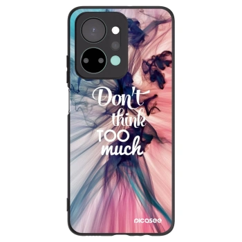 Picasee Μαύρη θήκη σιλικόνης για Honor X7a - Don't think TOO much