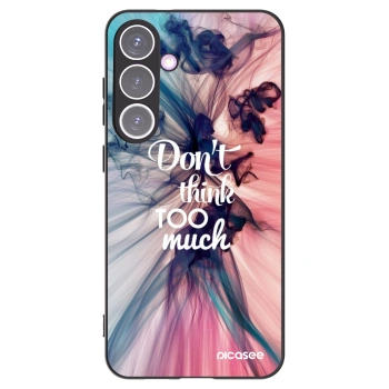 Picasee Μαύρη θήκη σιλικόνης για Samsung Galaxy S24+ S926B 5G - Don't think TOO much