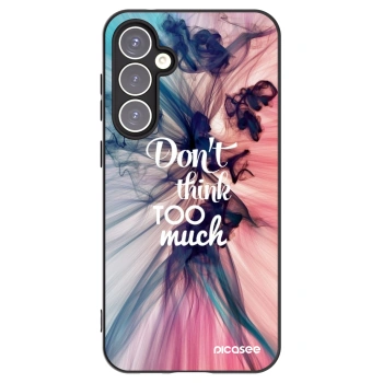 Picasee Μαύρη θήκη σιλικόνης για Samsung Galaxy S23 FE S711B - Don't think TOO much
