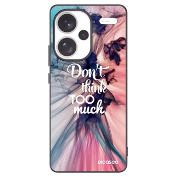 Picasee Μαύρη θήκη σιλικόνης για Xiaomi Redmi Note 13 Pro+ 5G - Don't think TOO much