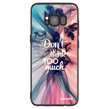 Picasee Μαύρη θήκη σιλικόνης για Samsung Galaxy S8 G950F - Don't think TOO much