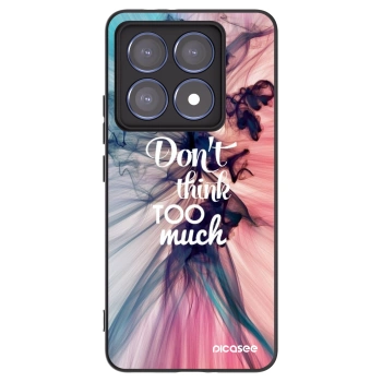 Picasee Μαύρη θήκη σιλικόνης για Xiaomi 14T Pro - Don't think TOO much
