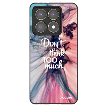 Picasee Μαύρη θήκη σιλικόνης για Xiaomi 14T - Don't think TOO much