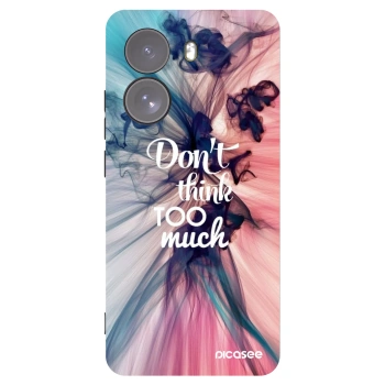 Picasee Μαύρη θήκη σιλικόνης για Xiaomi Poco X7 - Don't think TOO much