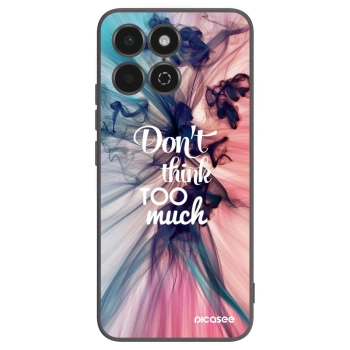 Picasee Μαύρη θήκη σιλικόνης για Honor 200 Smart 5G - Don't think TOO much