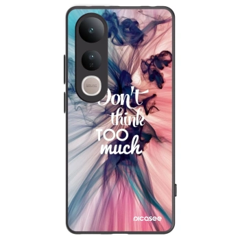 Picasee Μαύρη θήκη σιλικόνης για Vivo V50 Lite 5G - Don't think TOO much