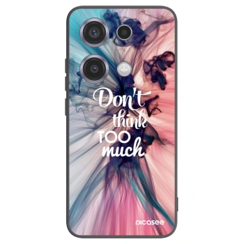 Picasee Μαύρη θήκη σιλικόνης για Xiaomi Redmi Note 14S - Don't think TOO much