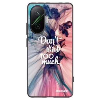 Picasee Μαύρη θήκη σιλικόνης για Xiaomi Poco F7 5G - Don't think TOO much