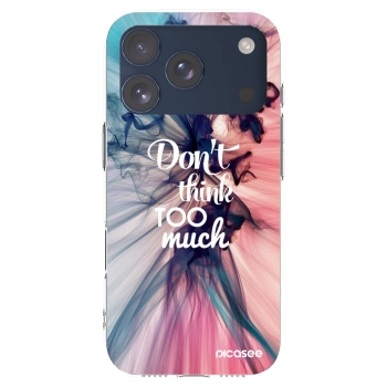 Picasee διαφανής θήκη σιλικόνης Apple iPhone 17 Pro - Don't think TOO much