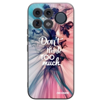 Picasee Μαύρη θήκη σιλικόνης για Xiaomi Poco F8 Ultra - Don't think TOO much