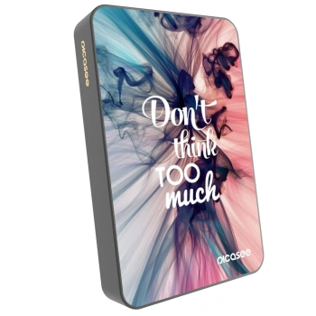 Picasee Powerbank με MagSafe 10 000 mAh Γκρί - Don't think TOO much