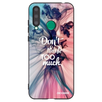 Picasee Μαύρη θήκη σιλικόνης για Honor 20 Lite - Don't think TOO much