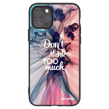 Picasee Μαύρη θήκη σιλικόνης για Apple iPhone 11 Pro - Don't think TOO much