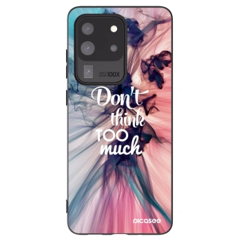 Picasee Μαύρη θήκη σιλικόνης για Samsung Galaxy S20 Ultra 5G G988F - Don't think TOO much