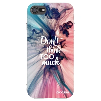 Picasee διαφανής θήκη σιλικόνης Apple iPhone SE 2020 - Don't think TOO much