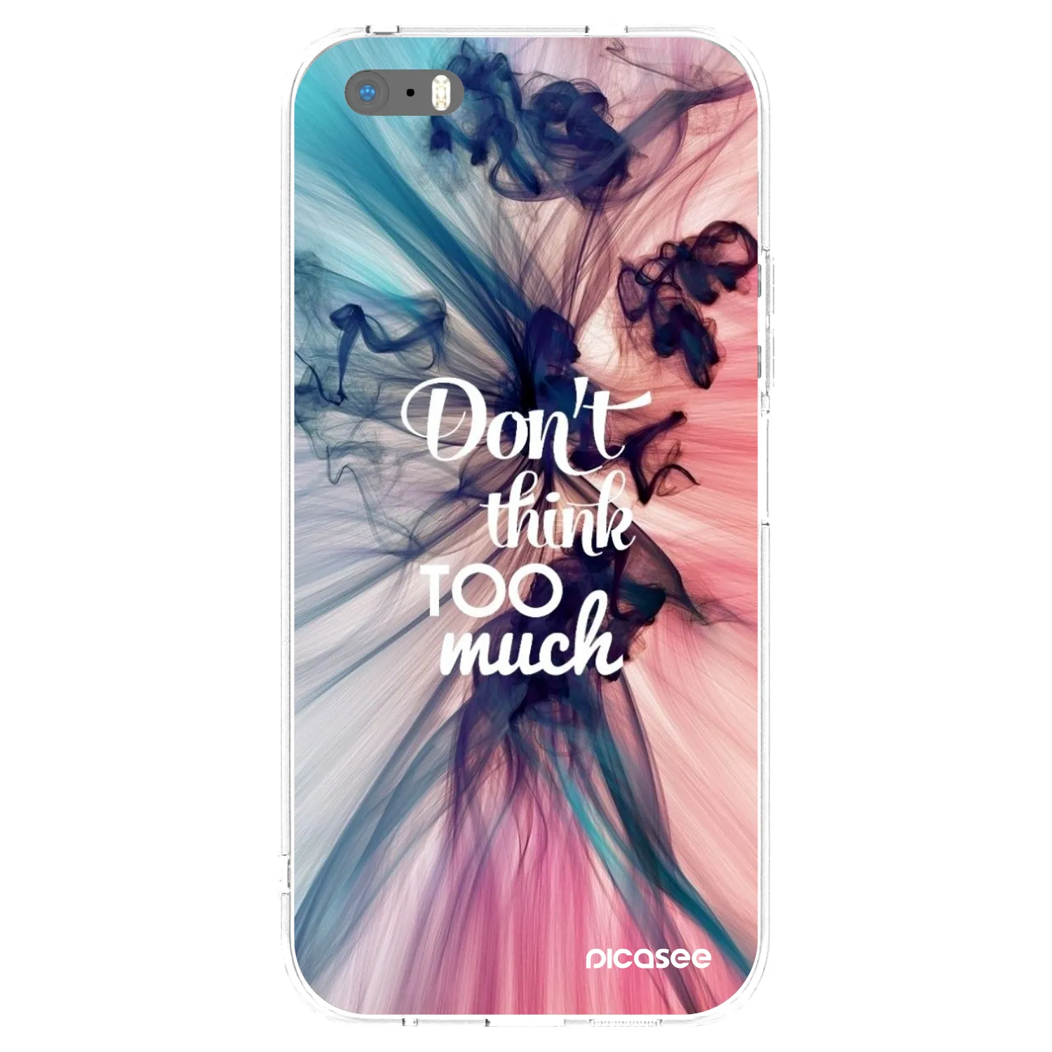 Picasee διαφανής θήκη σιλικόνης Apple iPhone 5/5S/SE - Don't think TOO much