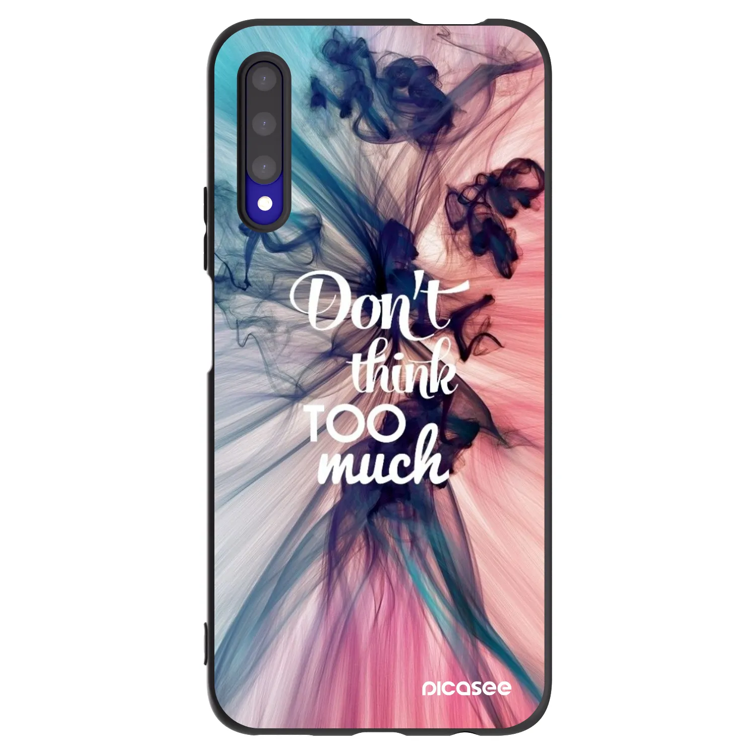 Picasee Μαύρη θήκη σιλικόνης για Honor 9X Pro - Don't think TOO much