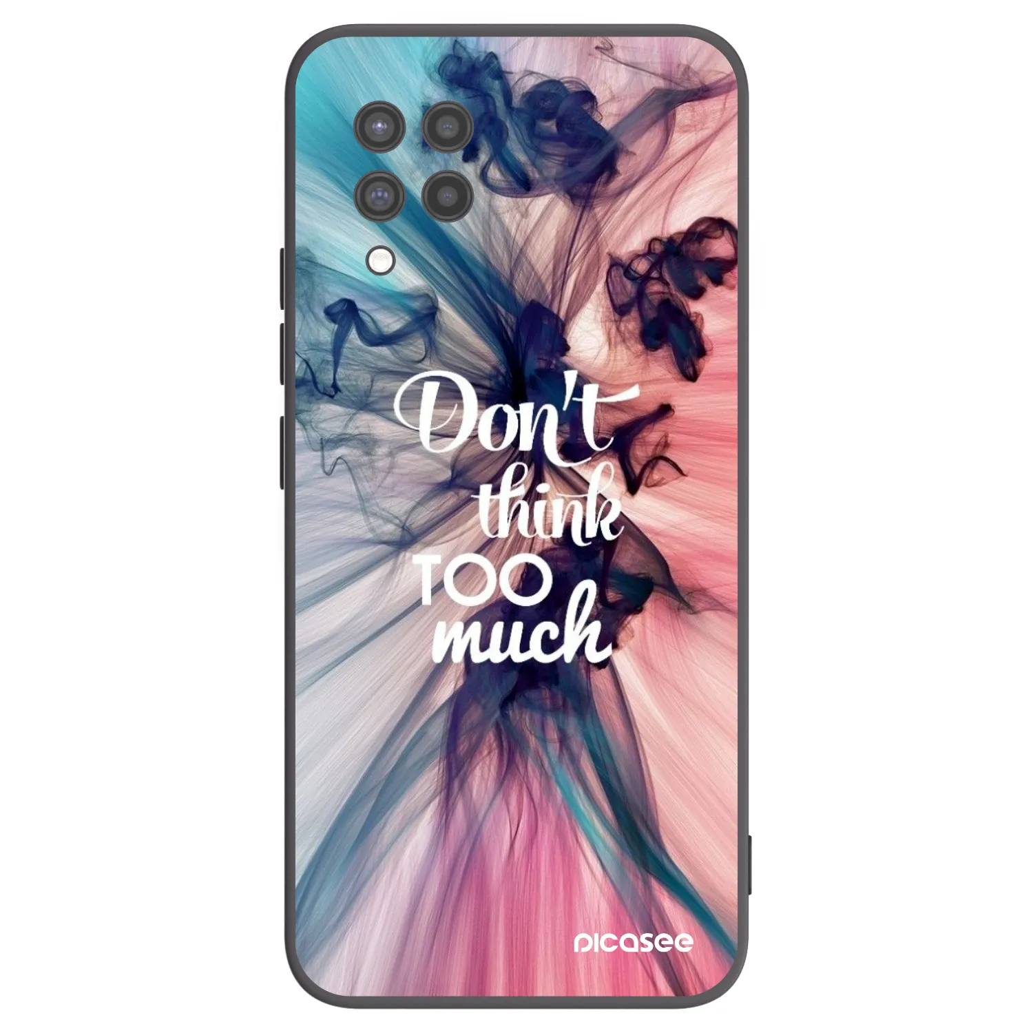 Picasee Μαύρη θήκη σιλικόνης για Samsung Galaxy A42 A426B - Don't think TOO much