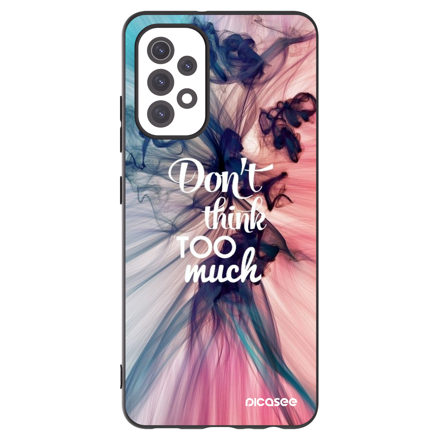 Picasee Μαύρη θήκη σιλικόνης για Samsung Galaxy A32 5G A326B - Don't think TOO much