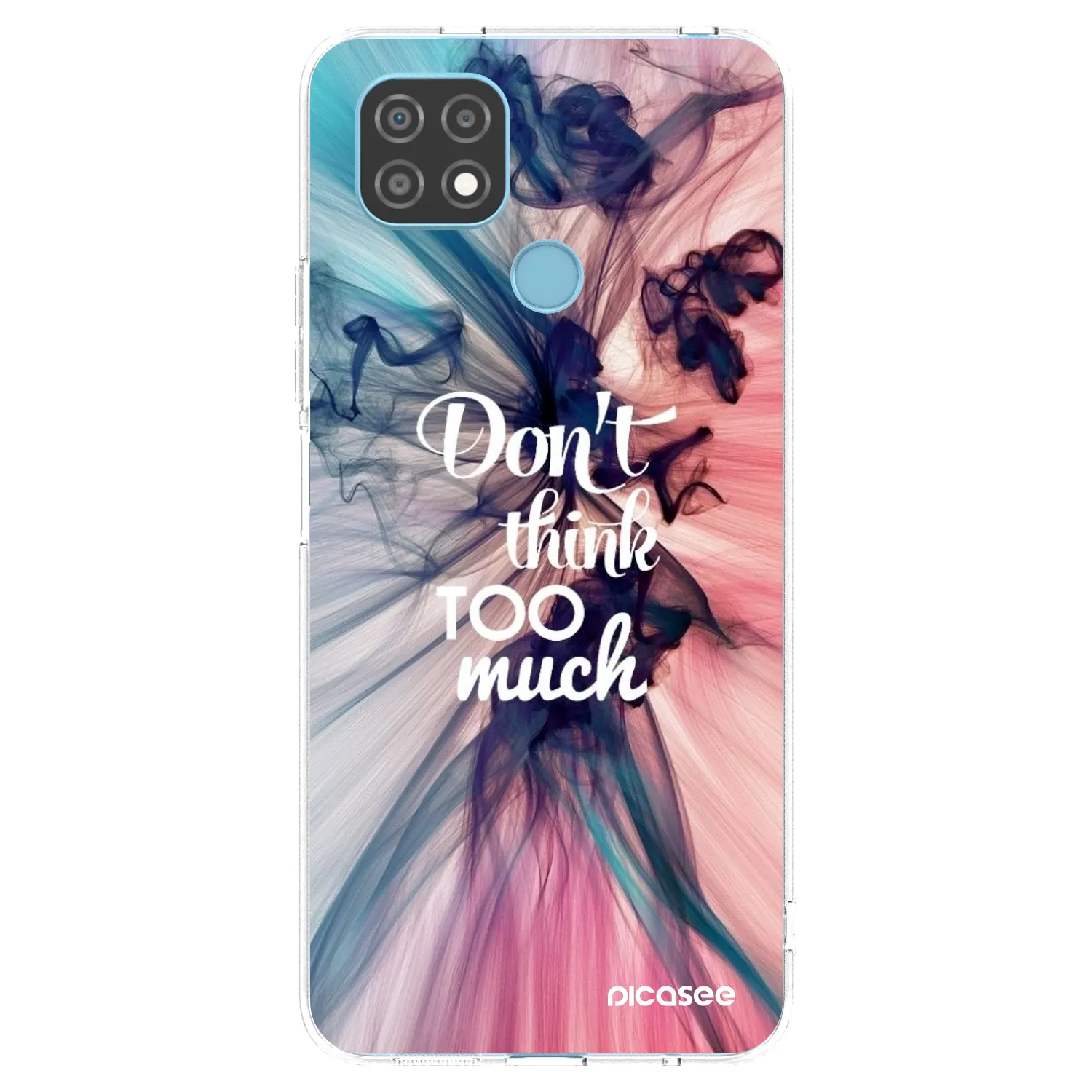 Picasee διαφανής θήκη σιλικόνης Realme C21 - Don't think TOO much