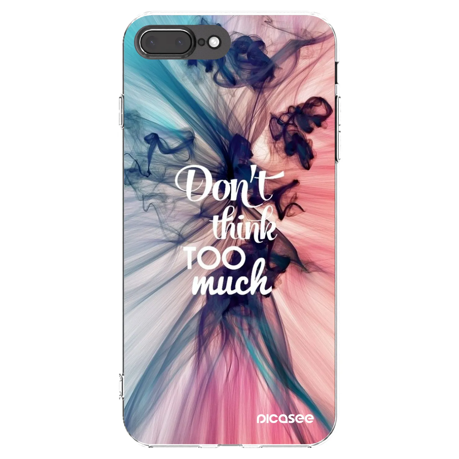 Picasee διαφανής θήκη σιλικόνης Apple iPhone 7 Plus - Don't think TOO much