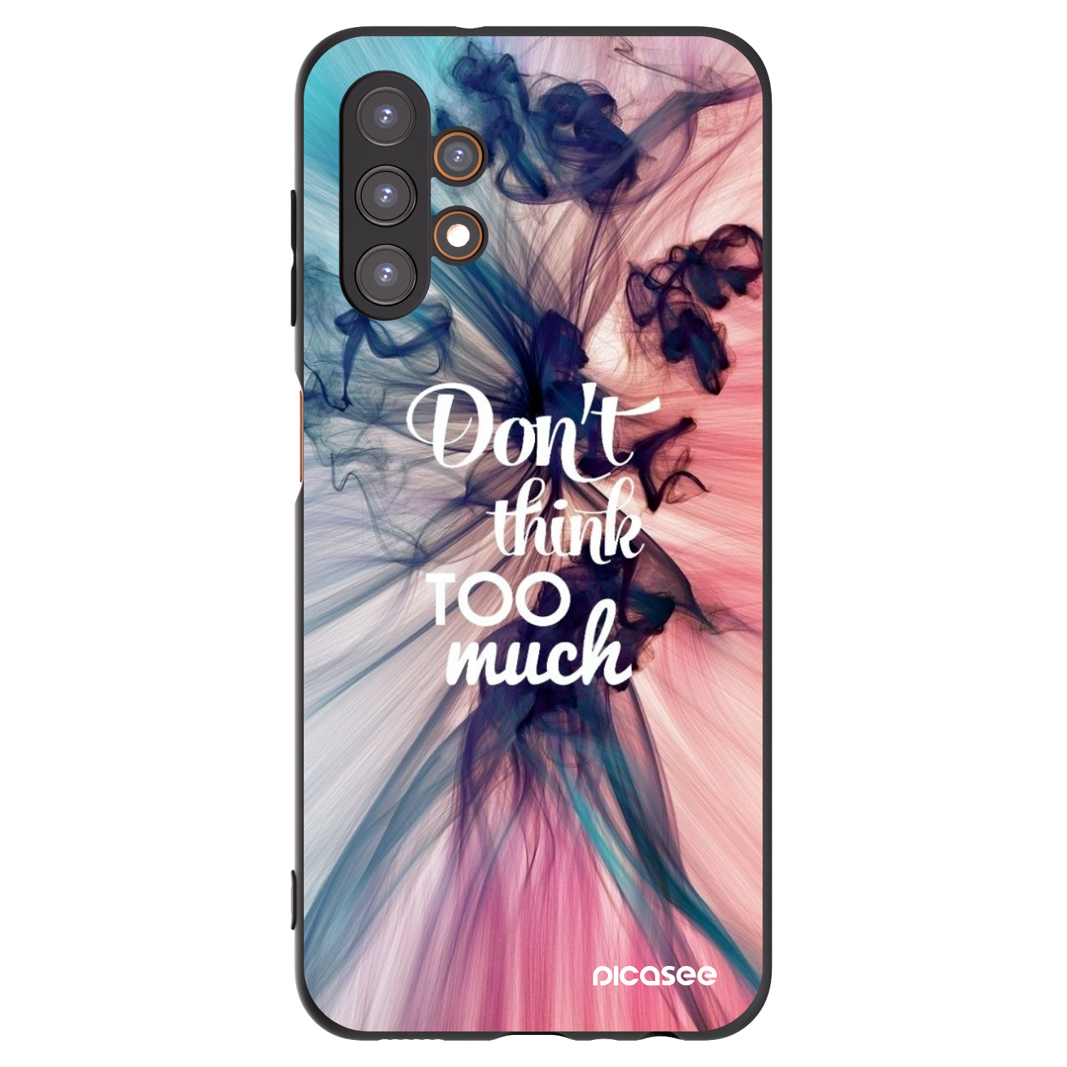 Picasee Μαύρη θήκη σιλικόνης για Samsung Galaxy A13 4G A135 - Don't think TOO much