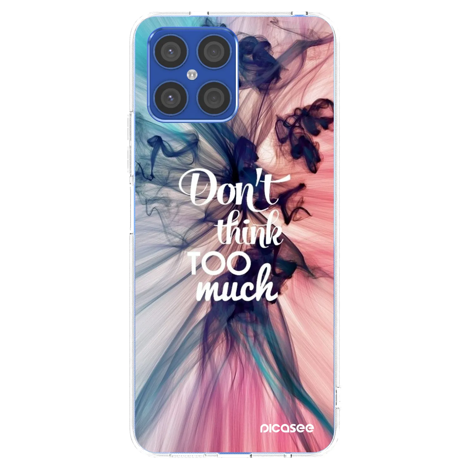 Picasee διαφανής θήκη σιλικόνης Honor X8 4G - Don't think TOO much