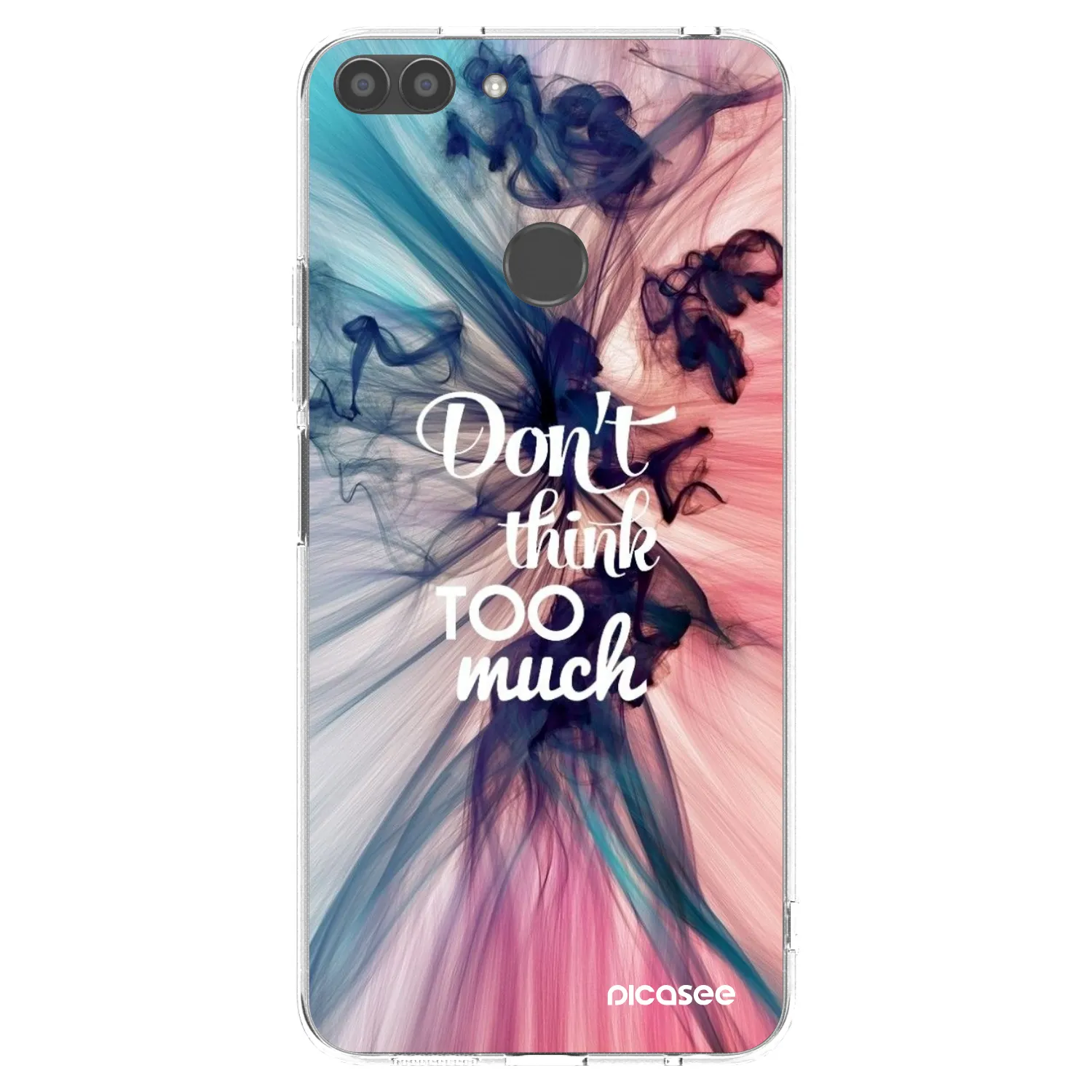 Picasee διαφανής θήκη σιλικόνης Huawei P Smart - Don't think TOO much
