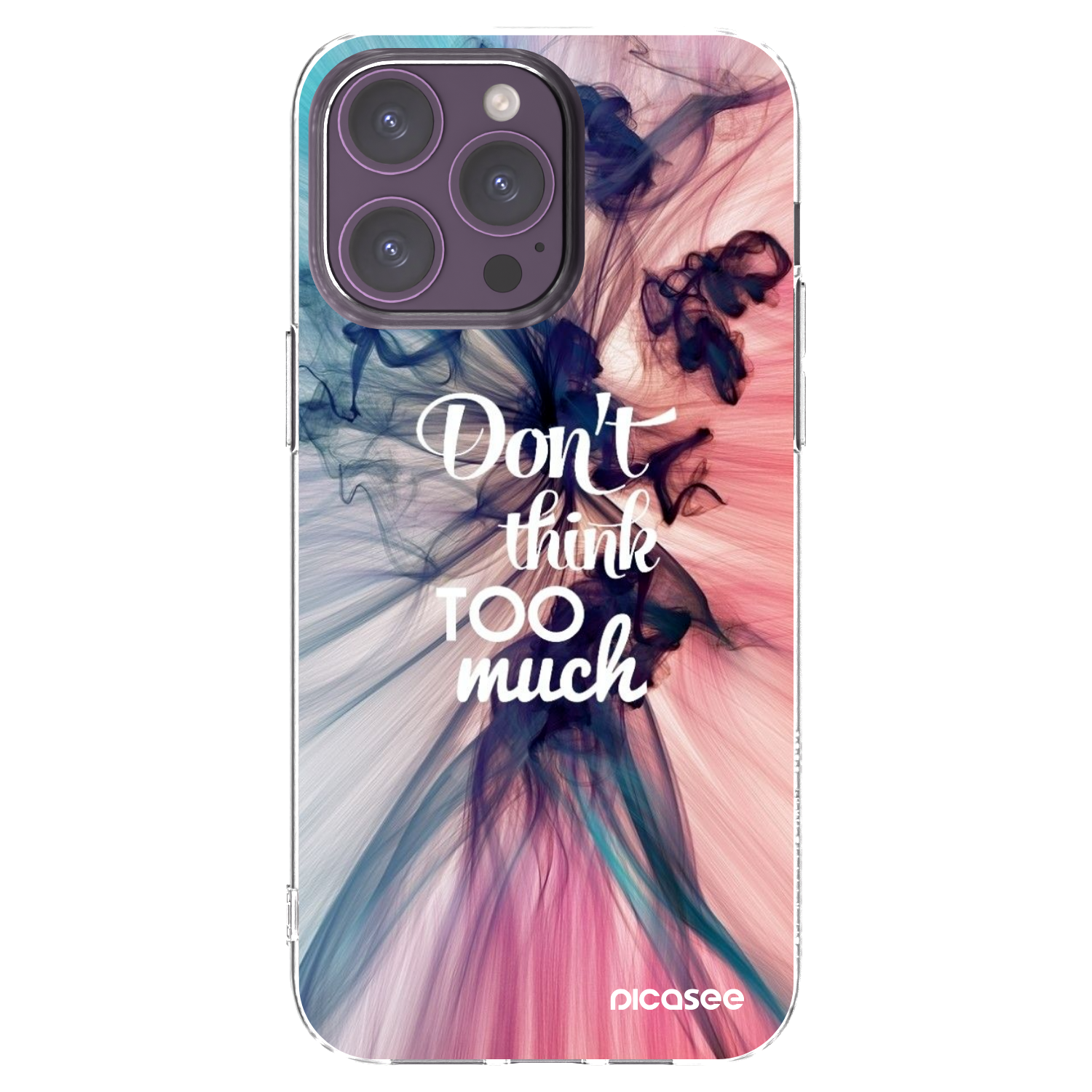 Picasee διαφανής θήκη σιλικόνης Apple iPhone 14 Pro Max - Don't think TOO much