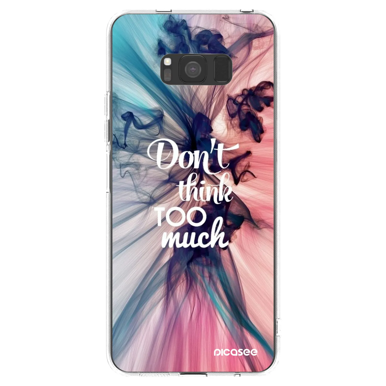 Picasee διαφανής θήκη σιλικόνης Samsung Galaxy S8 G950F - Don't think TOO much