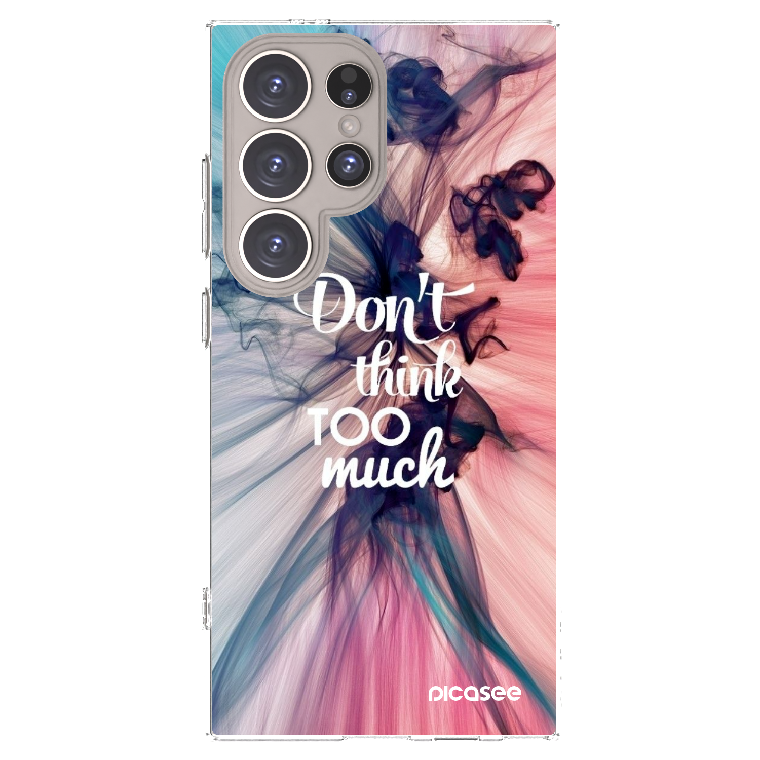 Picasee διαφανής θήκη σιλικόνης Samsung Galaxy S24 Ultra S928B 5G - Don't think TOO much