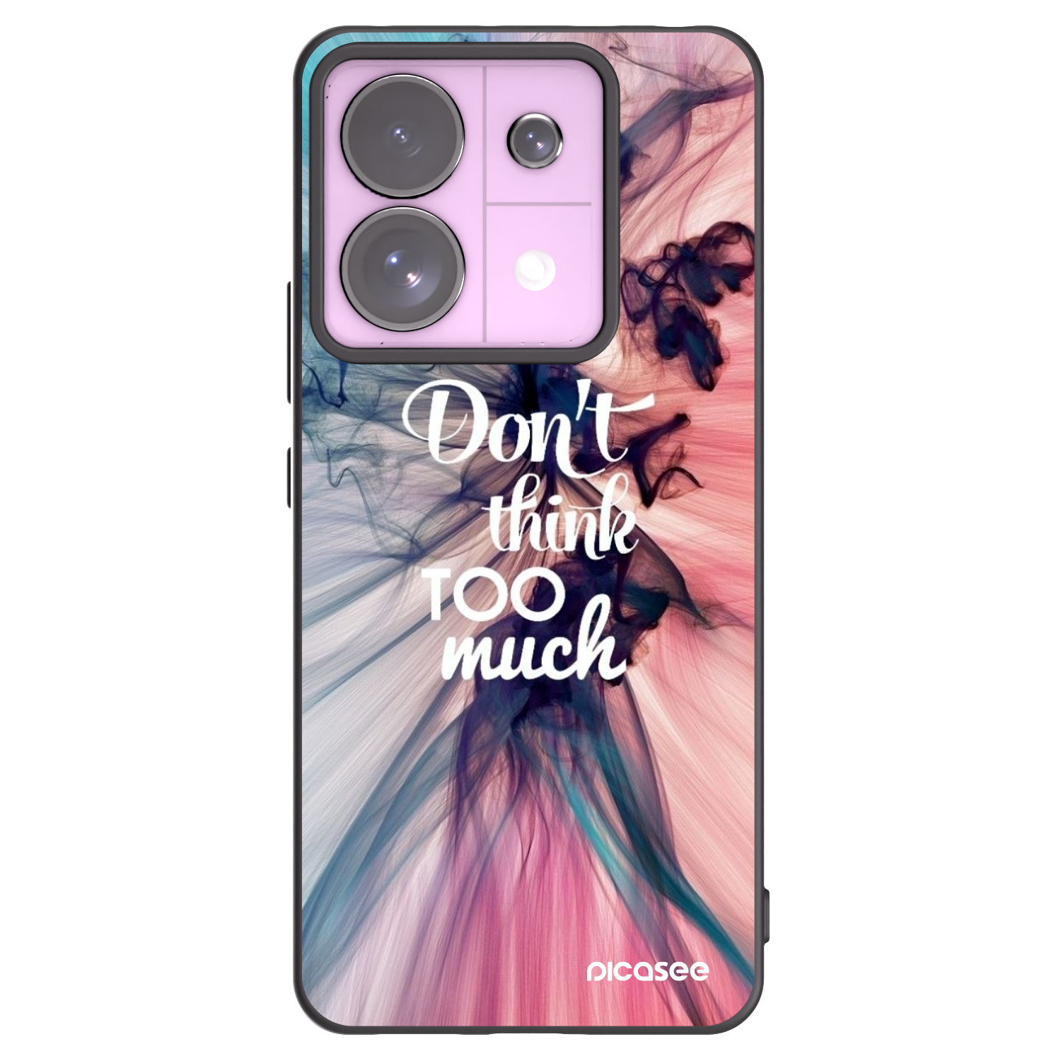 Picasee Μαύρη θήκη σιλικόνης για Xiaomi Redmi Note 13 Pro 5G - Don't think TOO much