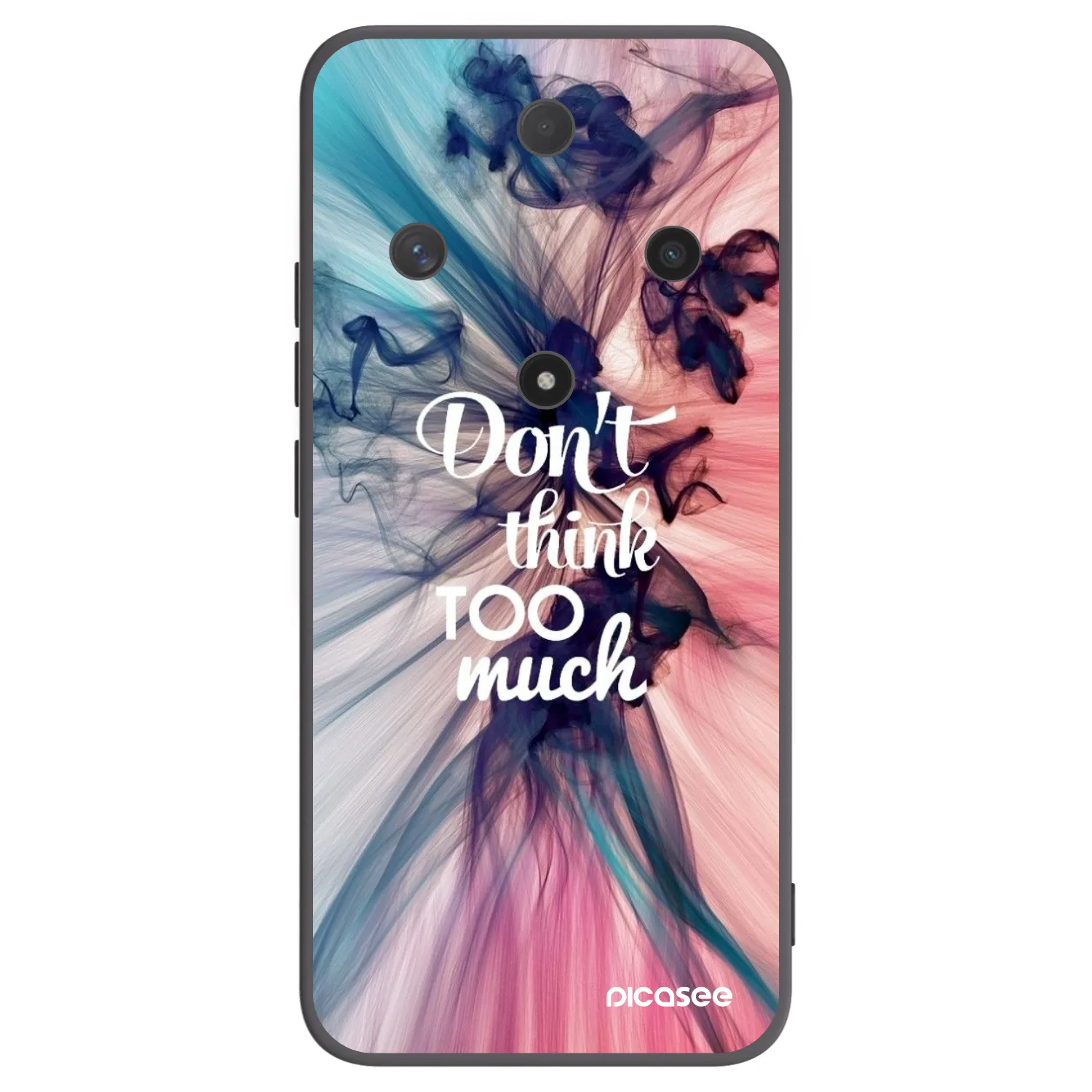 Picasee Μαύρη θήκη σιλικόνης για Honor Magic6 Lite 5G - Don't think TOO much
