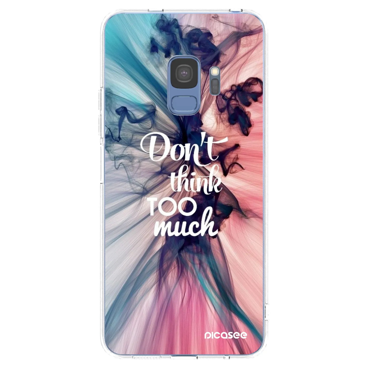 Picasee διαφανής θήκη σιλικόνης Samsung Galaxy S9 G960F - Don't think TOO much