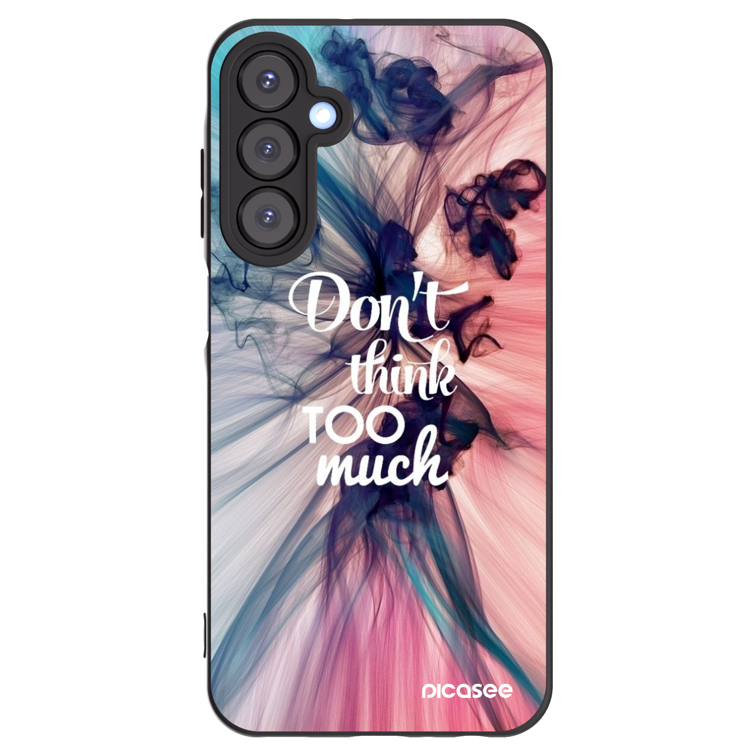 Picasee Μαύρη θήκη σιλικόνης για Samsung Galaxy A25 A256B 5G - Don't think TOO much