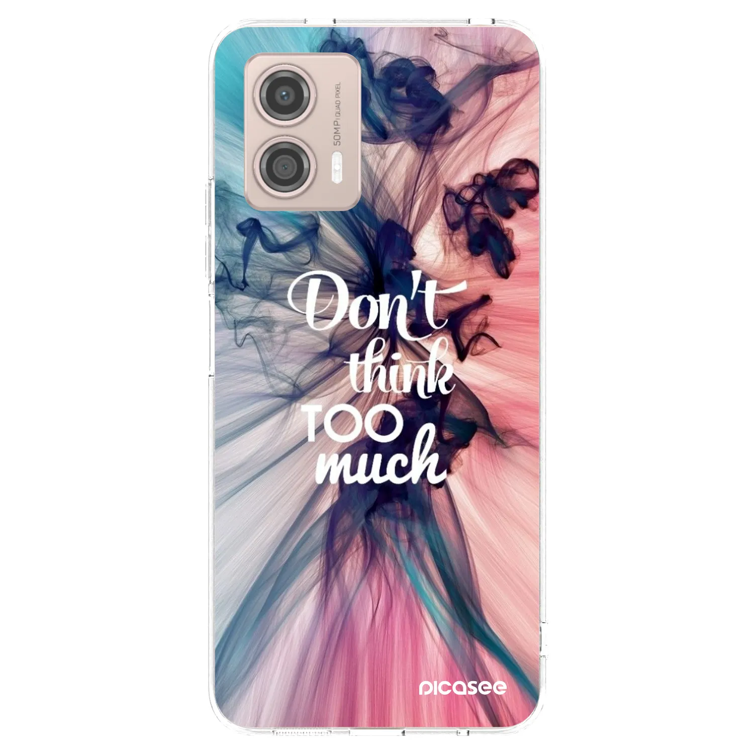 Picasee διαφανής θήκη σιλικόνης Motorola Moto G53 5G - Don't think TOO much