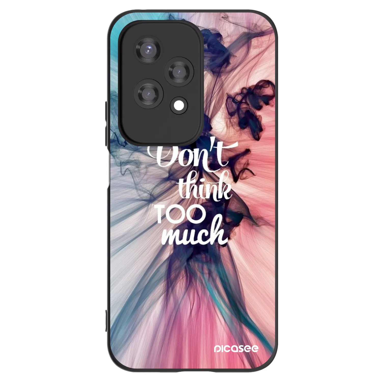 Picasee Μαύρη θήκη σιλικόνης για Honor 200 Lite - Don't think TOO much