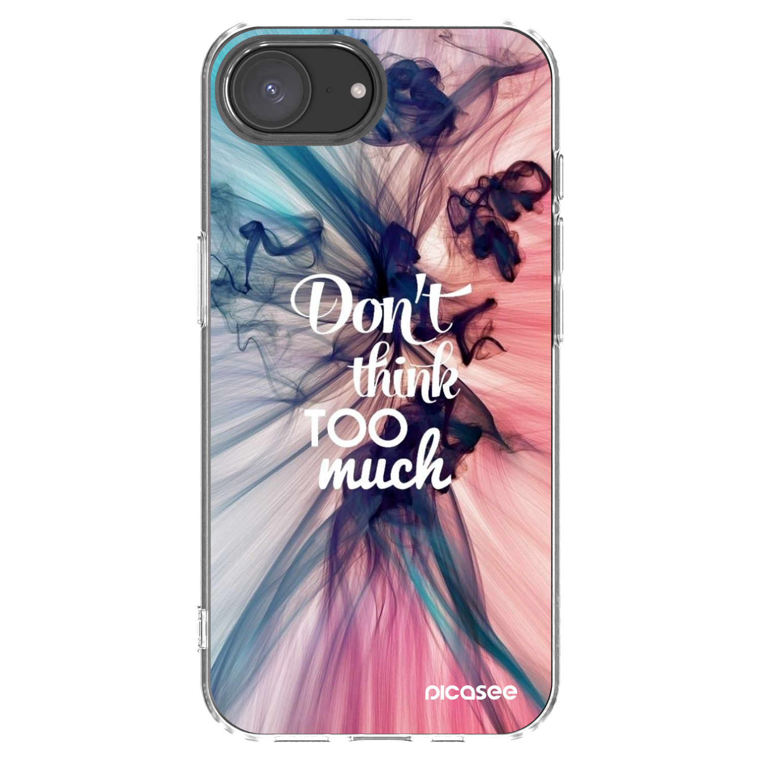 Picasee διαφανής θήκη σιλικόνης Apple iPhone 16e - Don't think TOO much