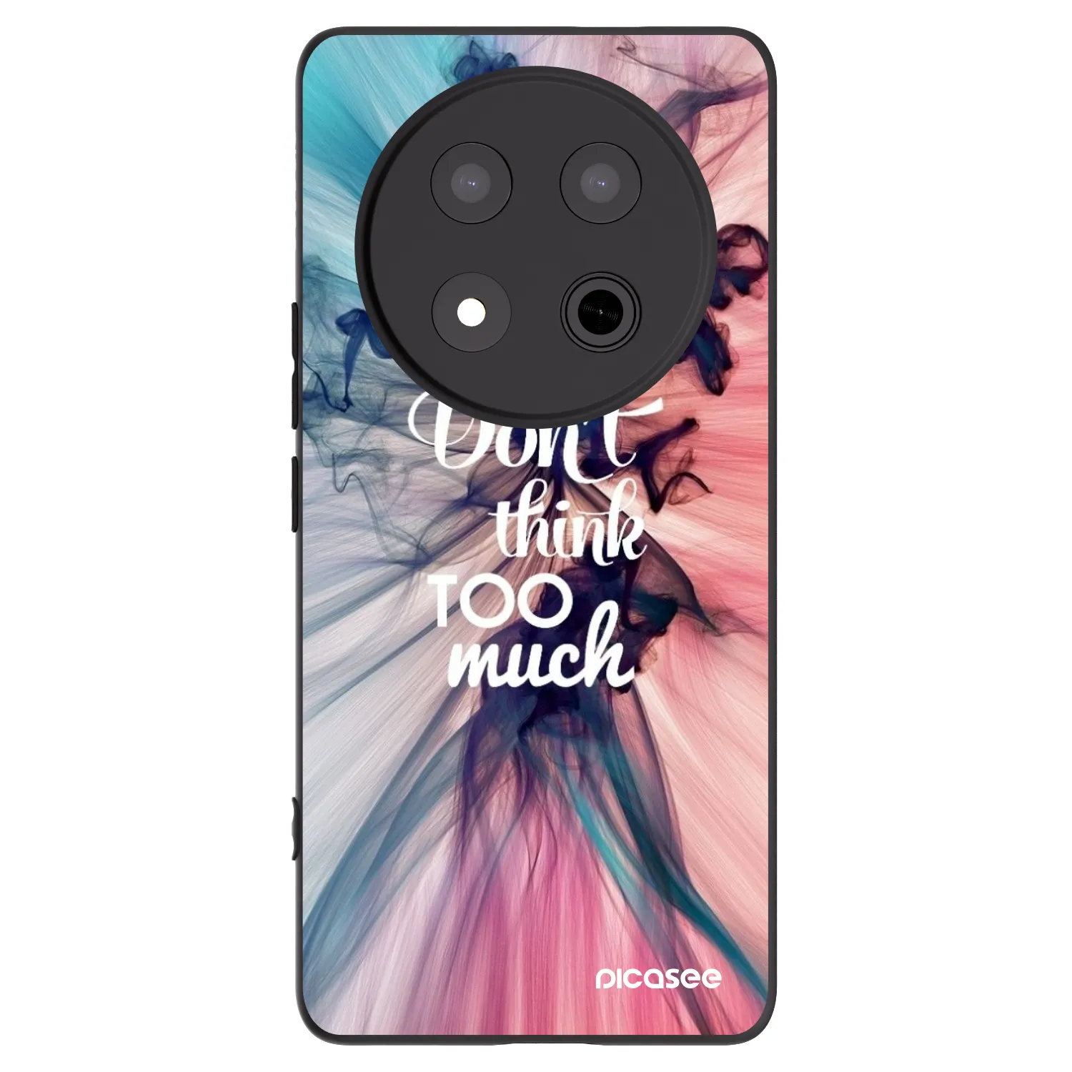Picasee Μαύρη θήκη σιλικόνης για Honor Magic7 Lite 5G - Don't think TOO much