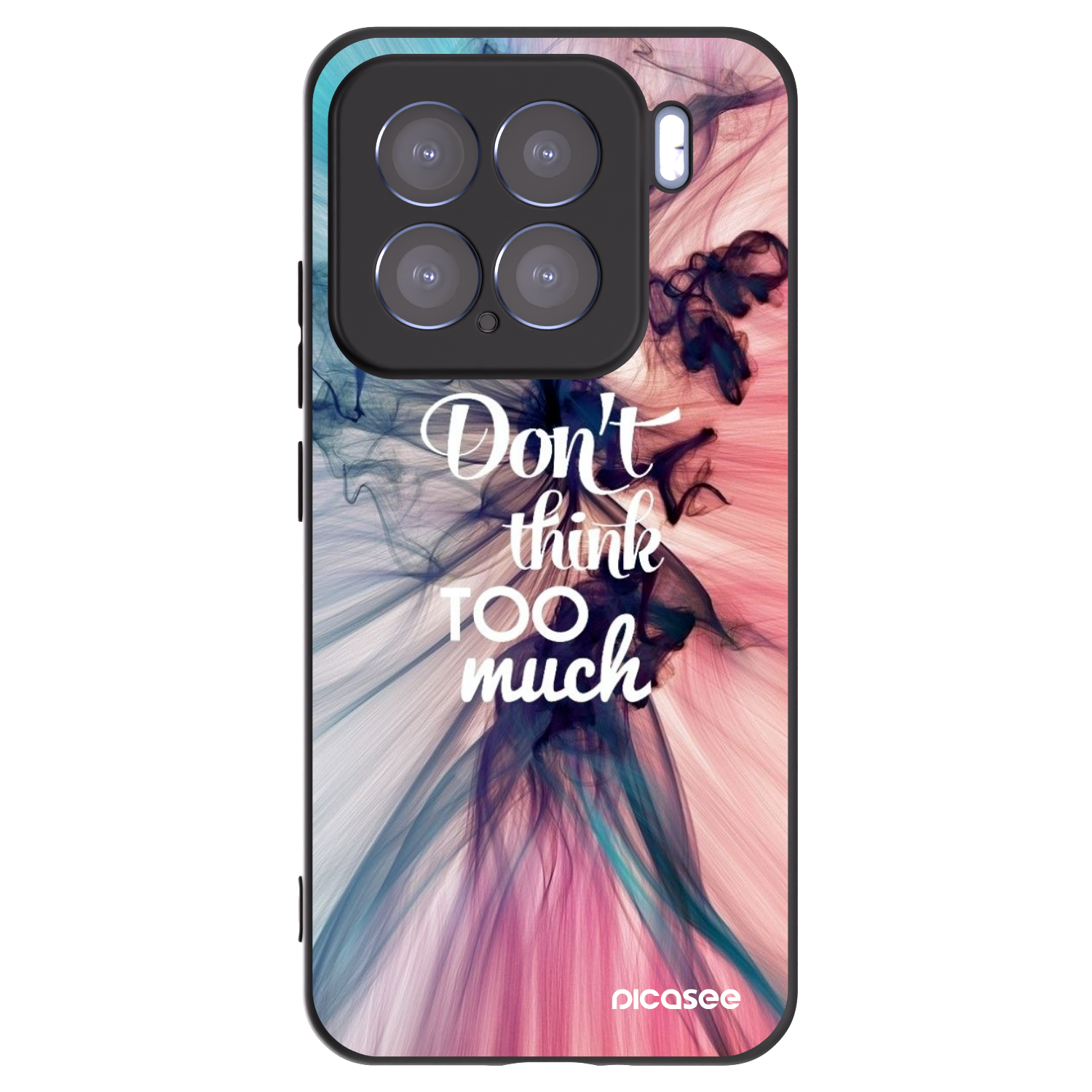 Picasee Μαύρη θήκη σιλικόνης για Xiaomi 15 - Don't think TOO much