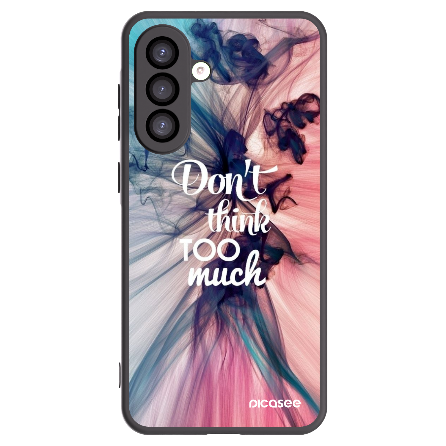Picasee Μαύρη θήκη σιλικόνης για Samsung Galaxy A26 5G A266B - Don't think TOO much