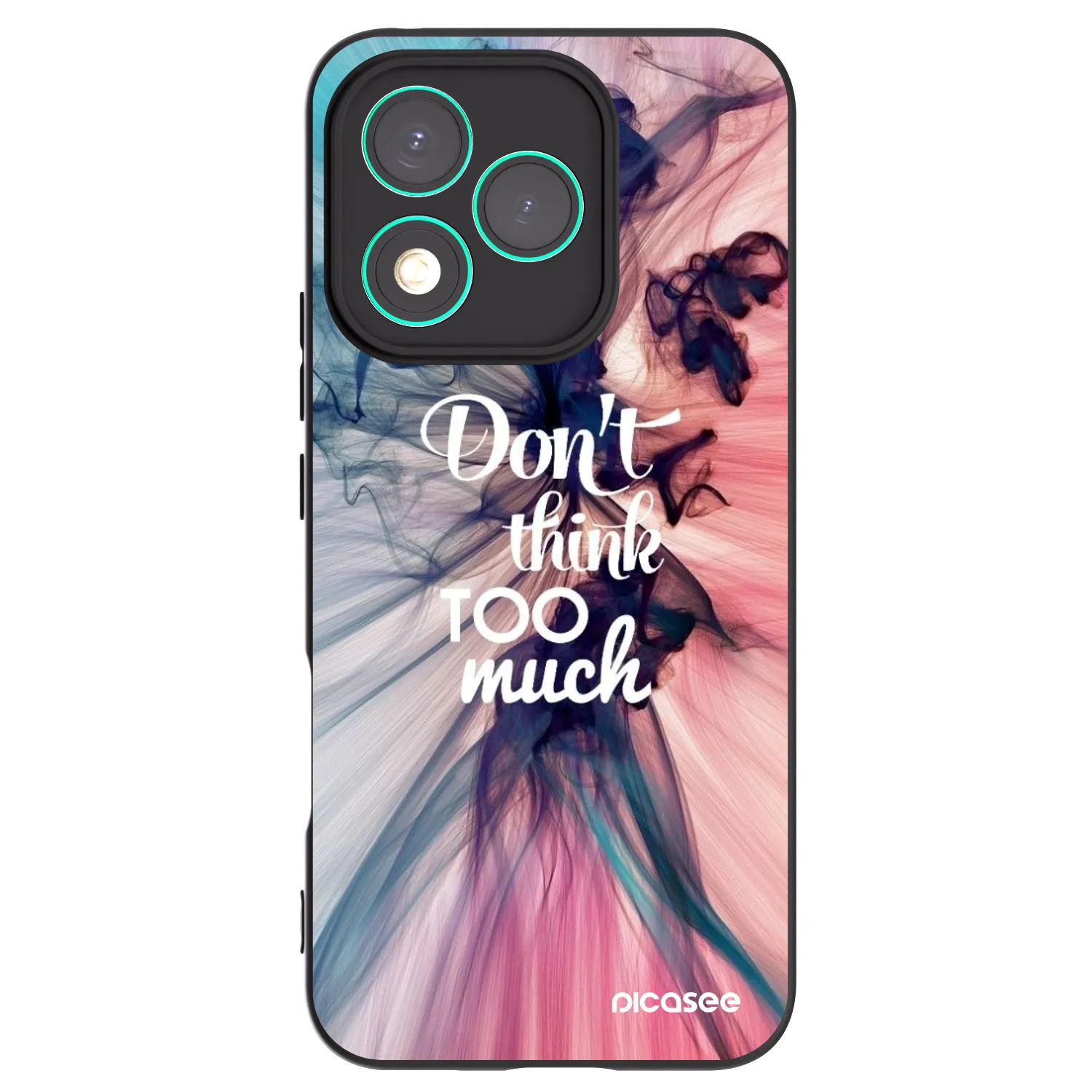 Picasee Μαύρη θήκη σιλικόνης για Honor 400 Lite 5G - Don't think TOO much