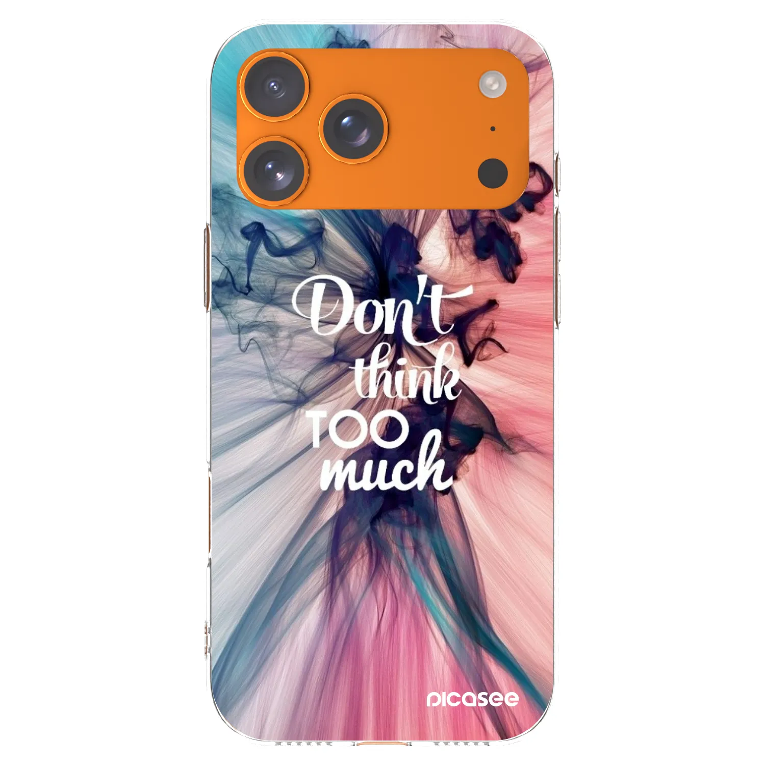 Picasee διαφανής θήκη σιλικόνης Apple iPhone 17 Pro Max - Don't think TOO much