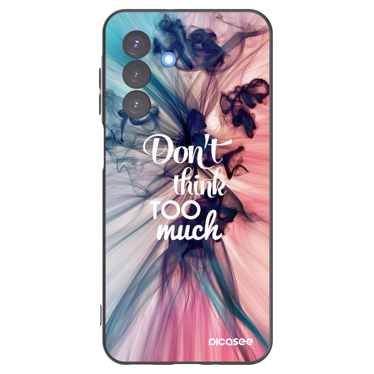 Picasee Μαύρη θήκη σιλικόνης για Samsung Galaxy A17 5G - Don't think TOO much