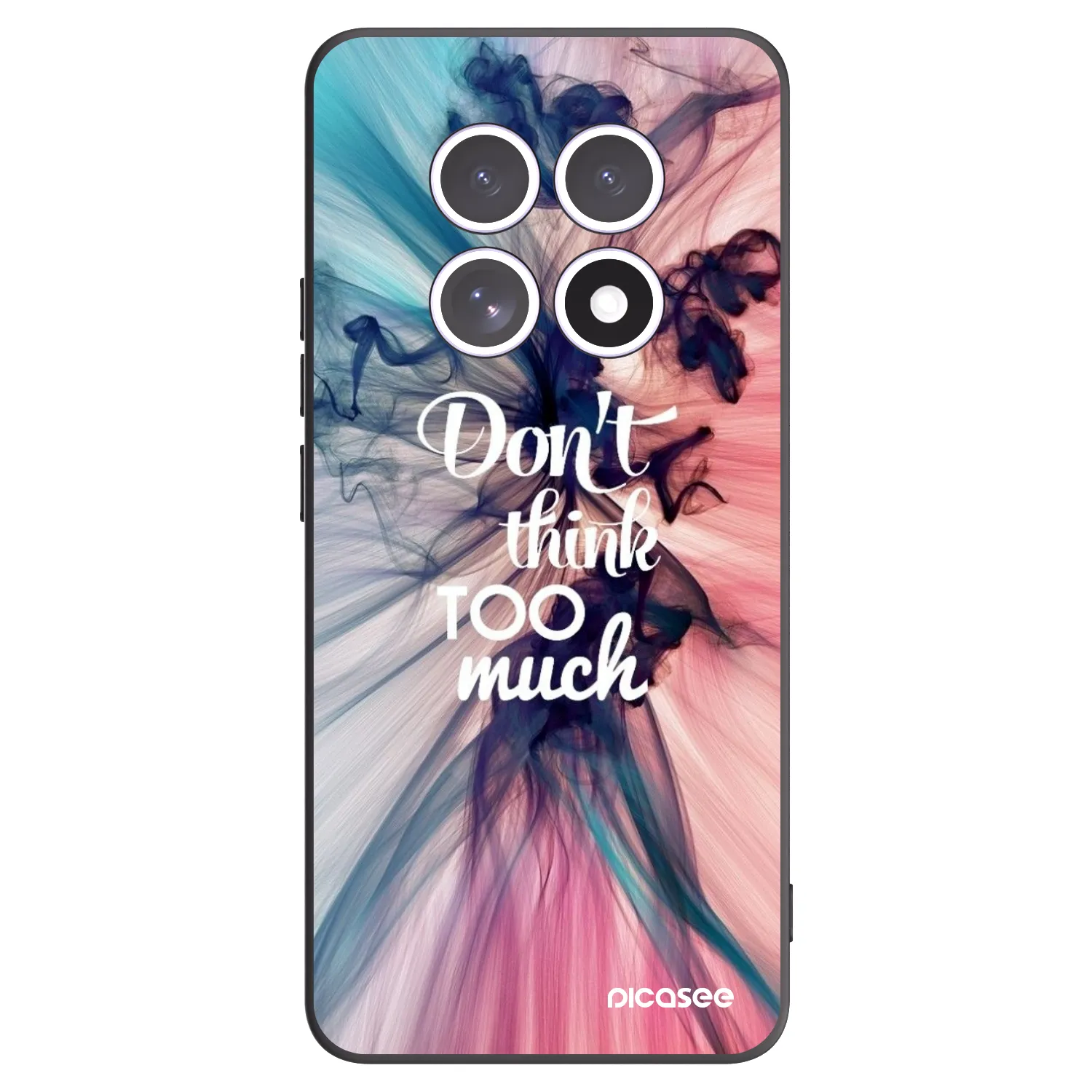 Picasee Μαύρη θήκη σιλικόνης για Xiaomi Redmi Note 15 - Don't think TOO much