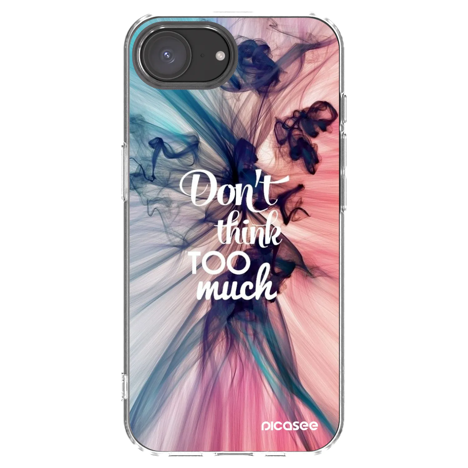 Picasee διαφανής θήκη σιλικόνης Apple iPhone 17e - Don't think TOO much