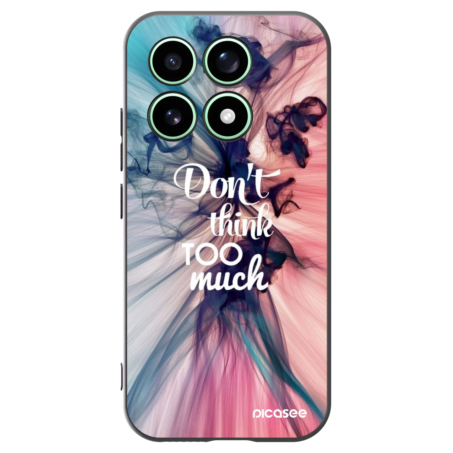 Picasee Μαύρη θήκη σιλικόνης για Xiaomi 17 - Don't think TOO much