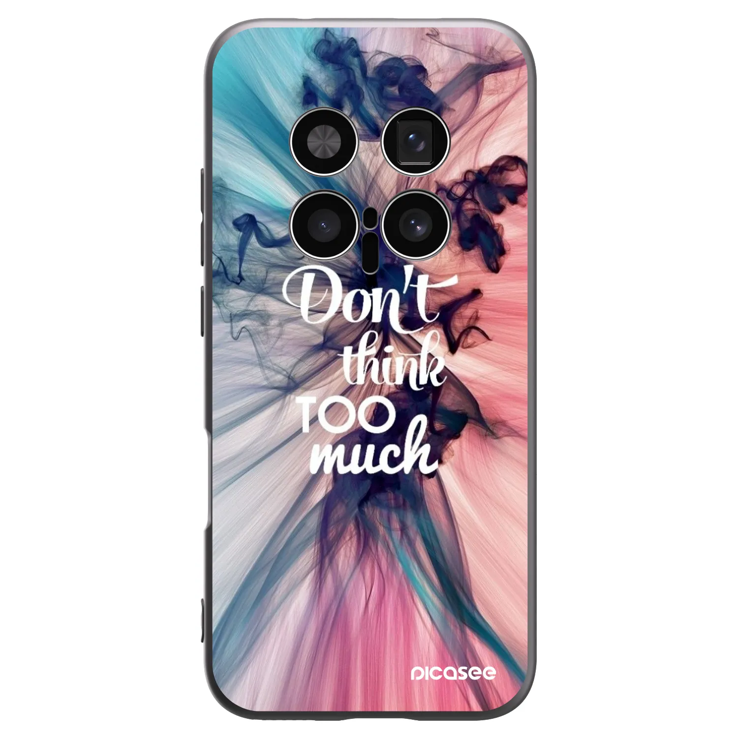 Picasee Μαύρη θήκη σιλικόνης για Honor Magic8 Pro 5G - Don't think TOO much