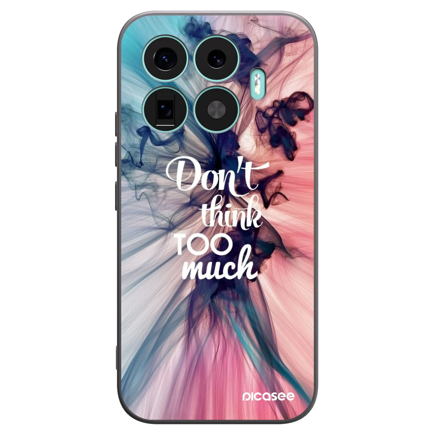 Picasee Μαύρη θήκη σιλικόνης για Xiaomi 17T - Don't think TOO much