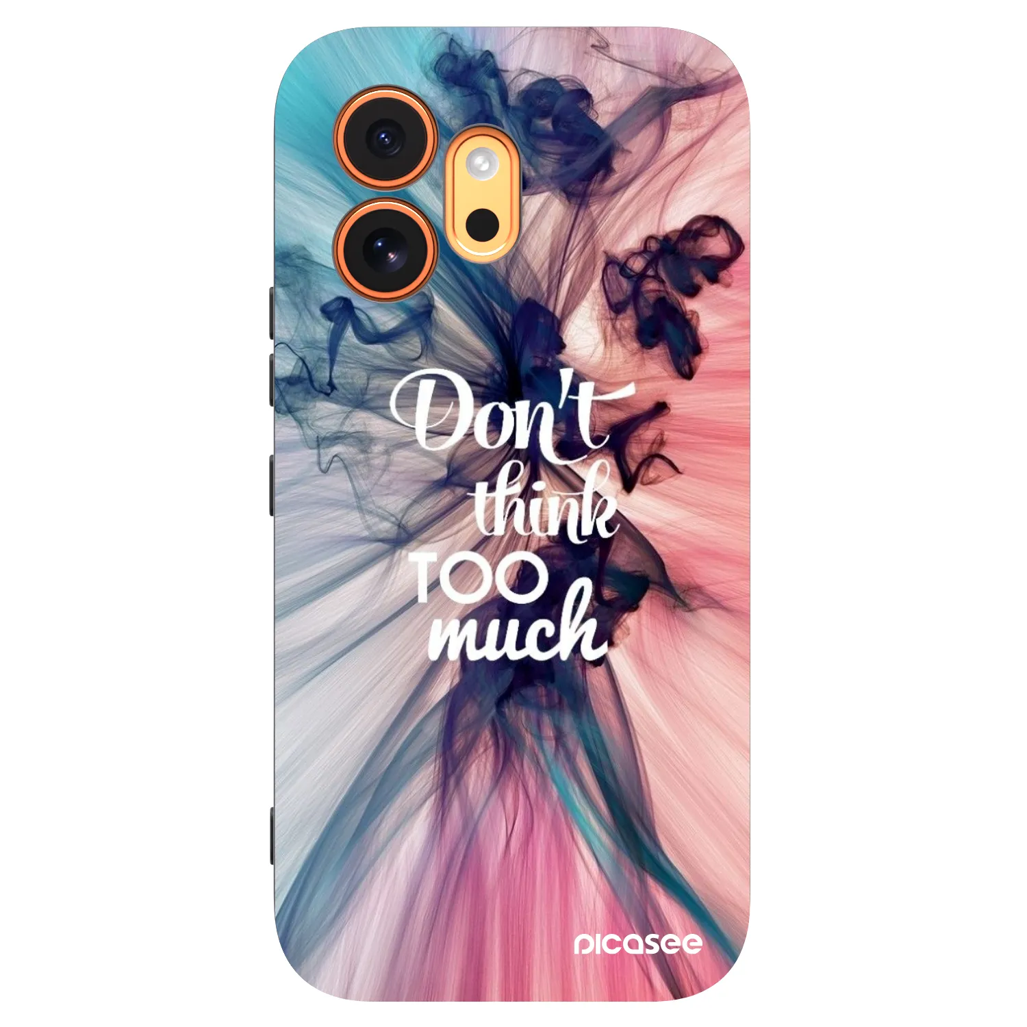 Picasee Μαύρη θήκη σιλικόνης για Honor 600 - Don't think TOO much